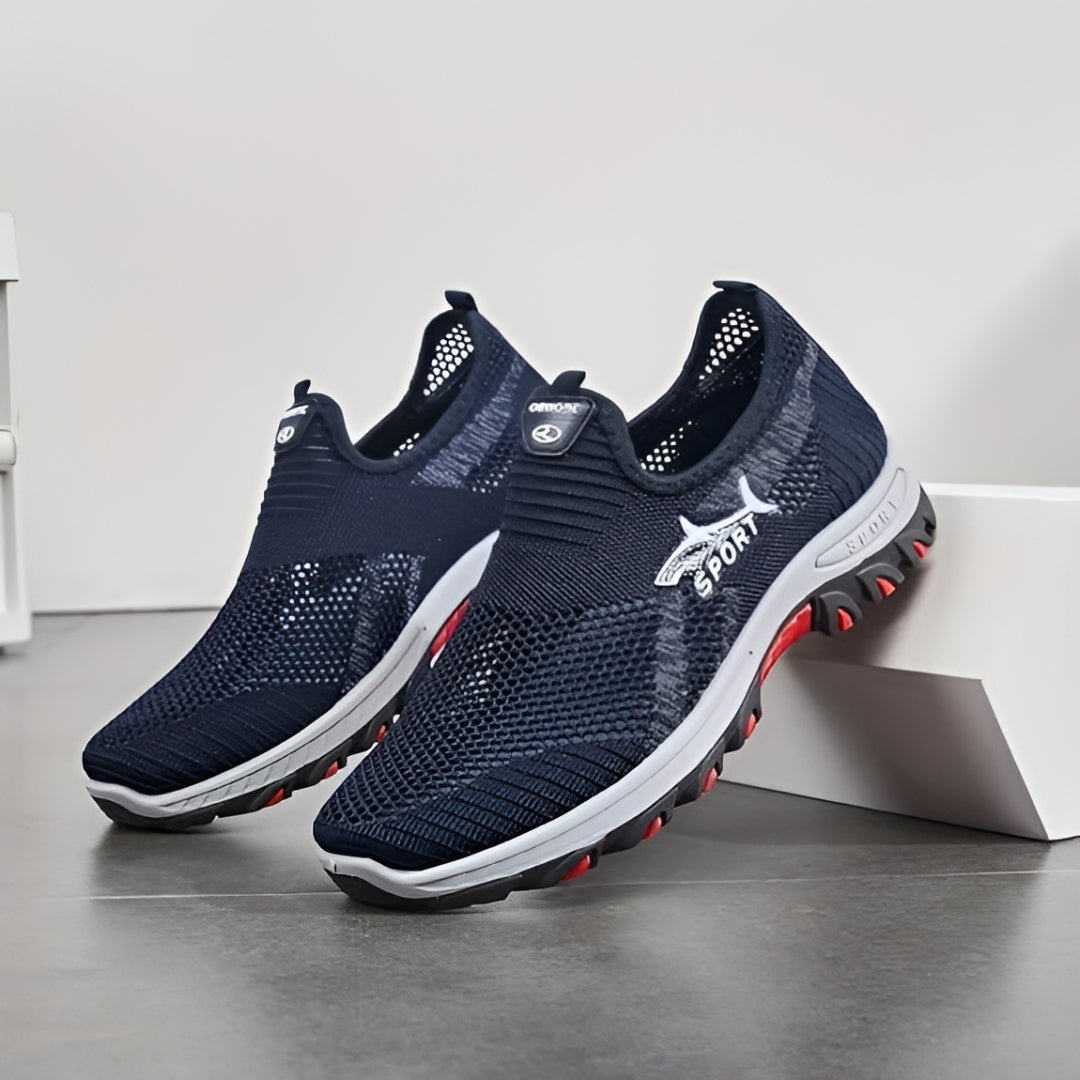 Herresko til gåture slip-on mesh afslappede sneakers