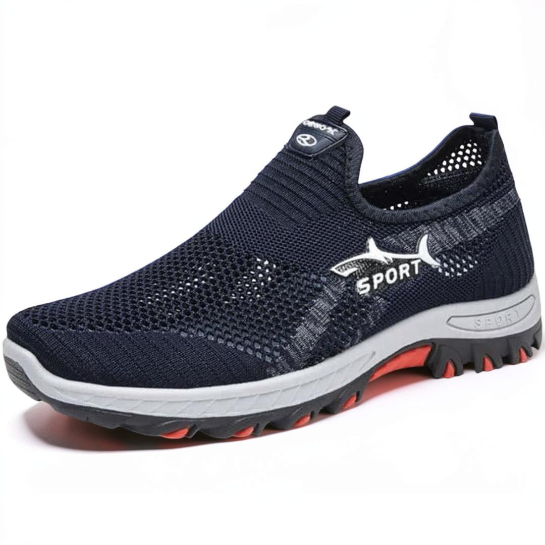 Herresko til gåture slip-on mesh afslappede sneakers
