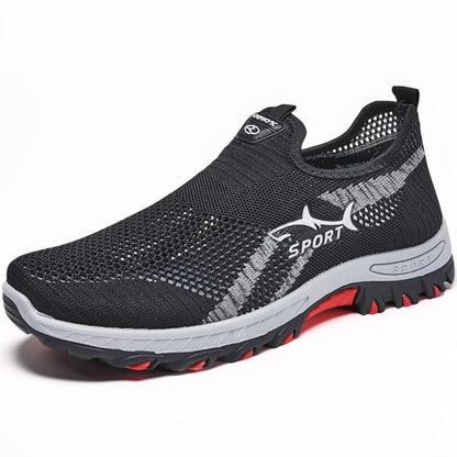 Herresko til gåture slip-on mesh afslappede sneakers