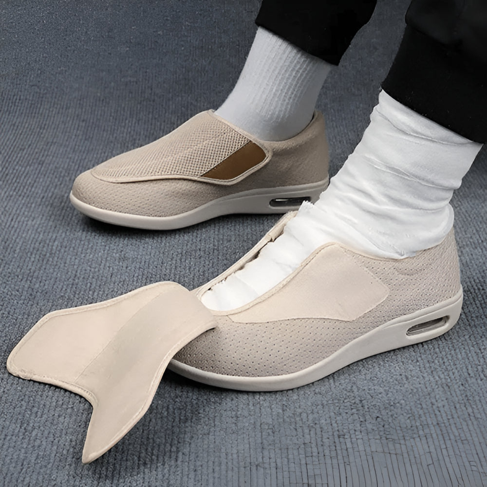 Herres gåsko med bred pasform, slip-on fodtøj