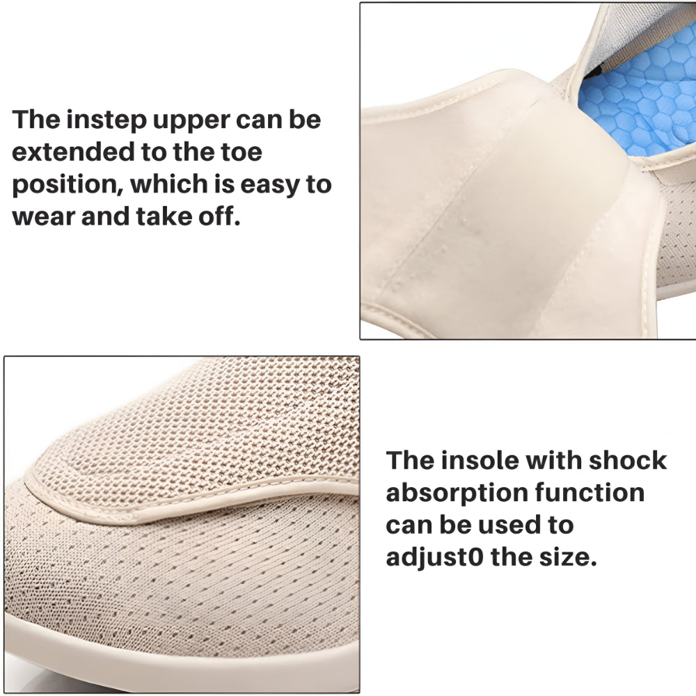 Herres gåsko med bred pasform, slip-on fodtøj