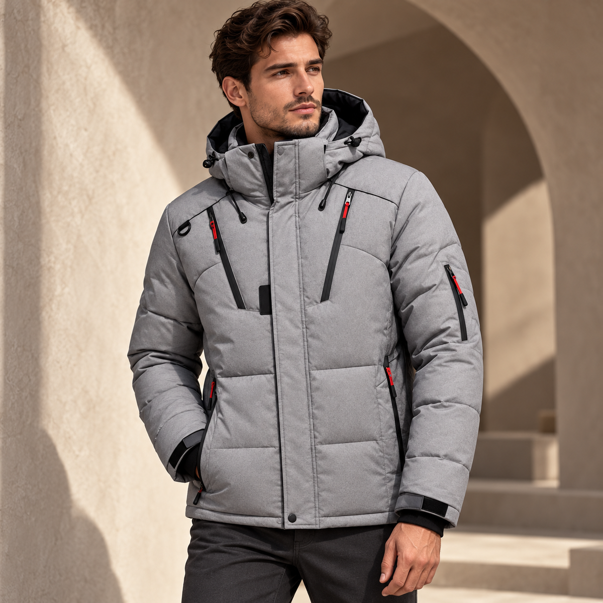 Men's Warm Puffer Winter Insulated Jacket | Outerwear