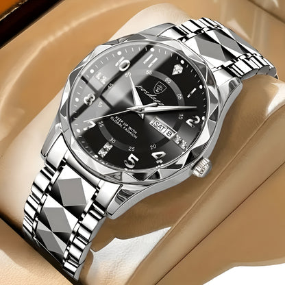 Men's Watch Stainless Steel Sport Quartz Wristwatch
