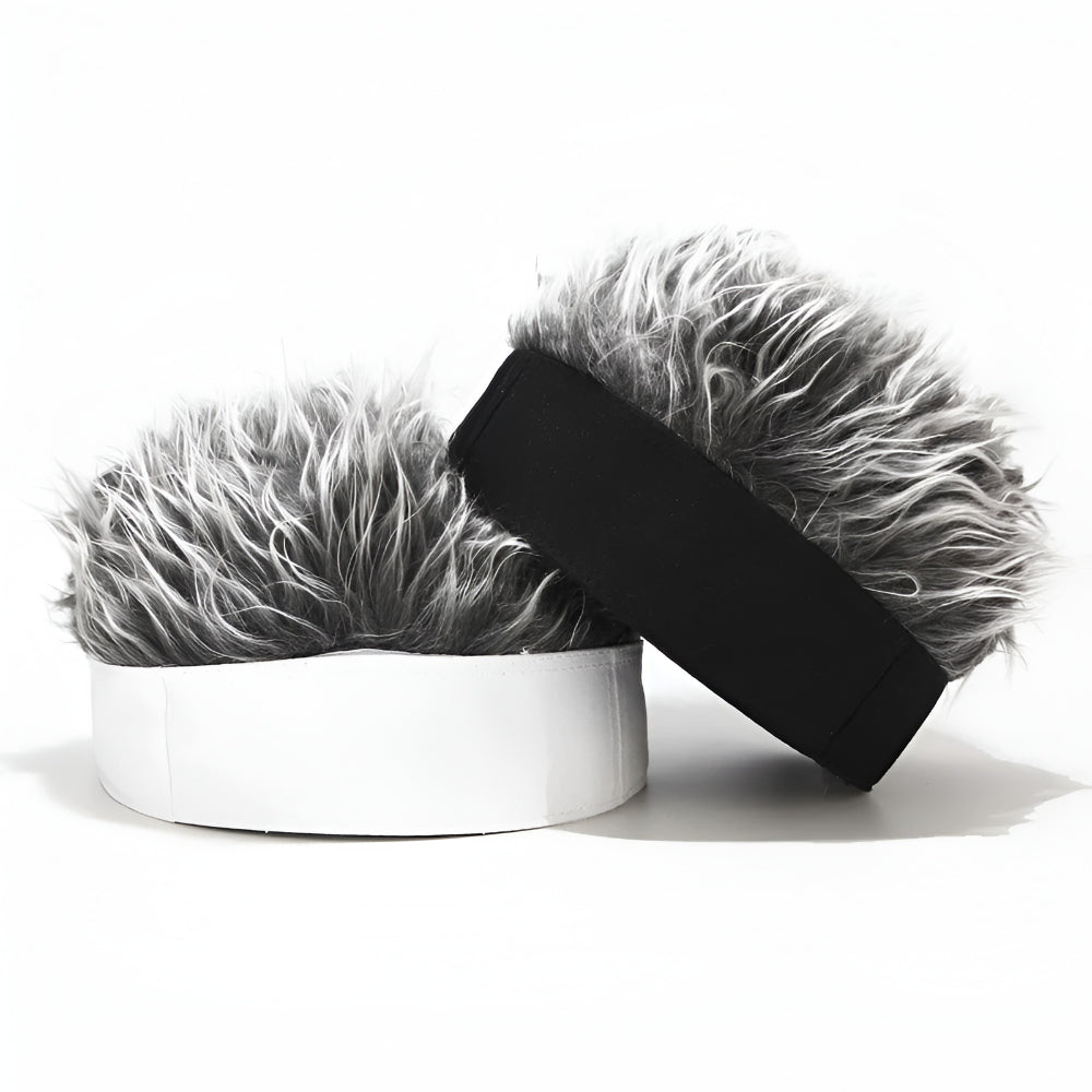 Sombrero con peluca para hombre, peluca de disfraz novedosa, gorra para el cabello