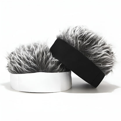 Sombrero con peluca para hombre, peluca de disfraz novedosa, gorra para el cabello