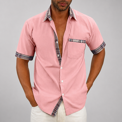 Men's Button-Up Casual Summer Shirt | Short Sleeve
