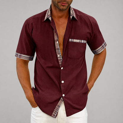 Men's Button-Up Casual Summer Shirt | Short Sleeve