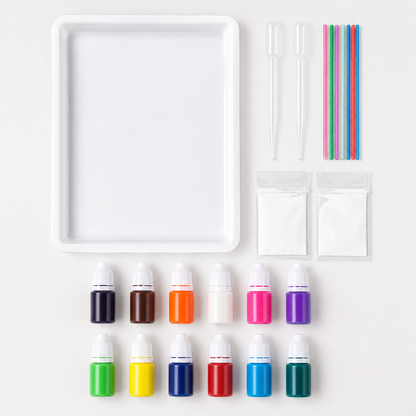 Kit de pintura para marmoleado sin ensuciar, diversión creativa para niños