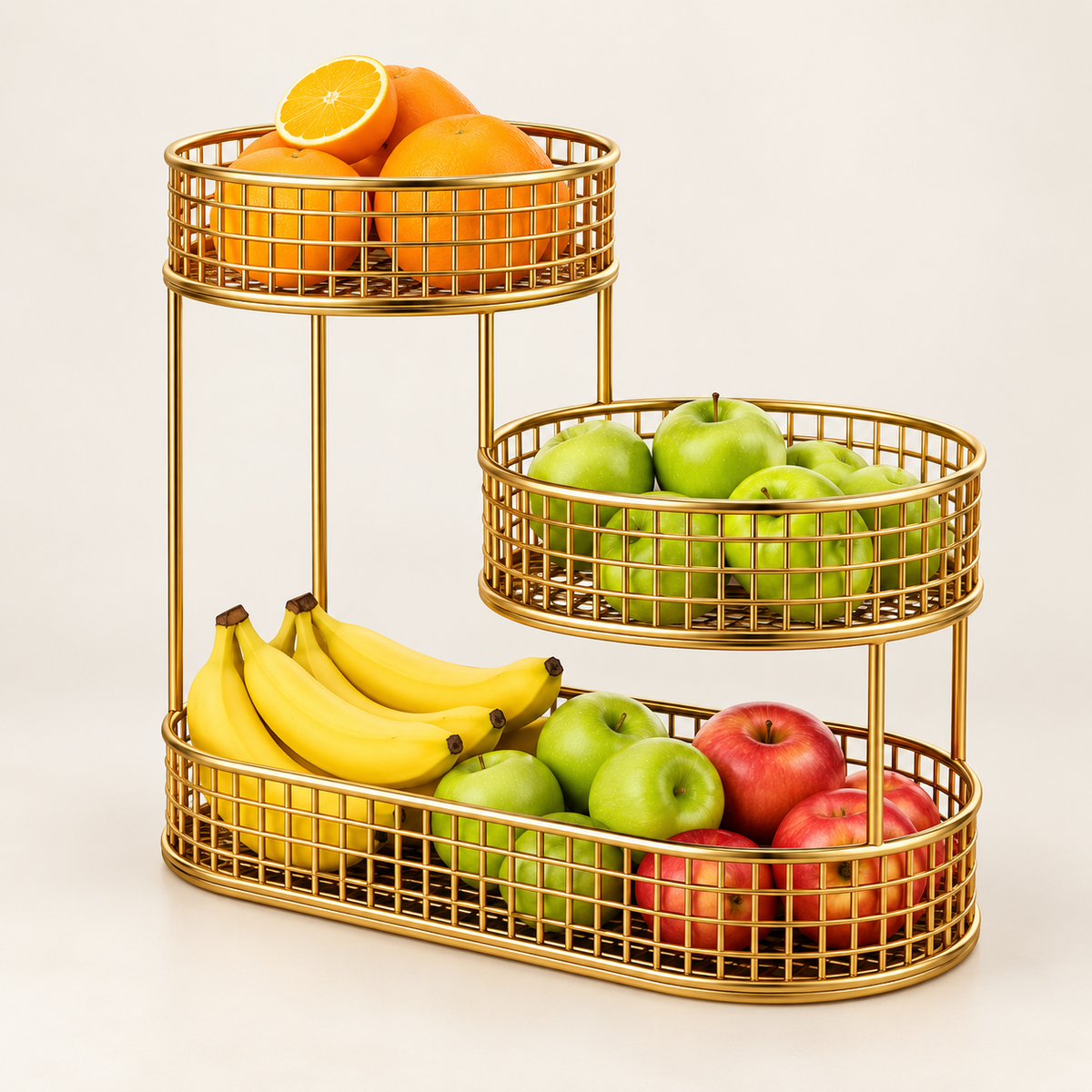 Metal Fruit Stand Elegant Snack Stand Kitchen Organizer