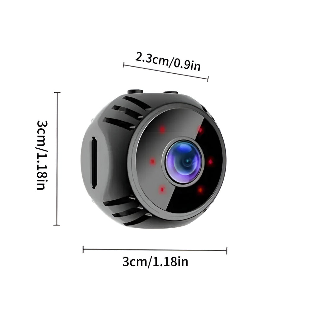 Mini cámara de seguridad Dispositivo con detección de movimiento Visión nocturna WiFi