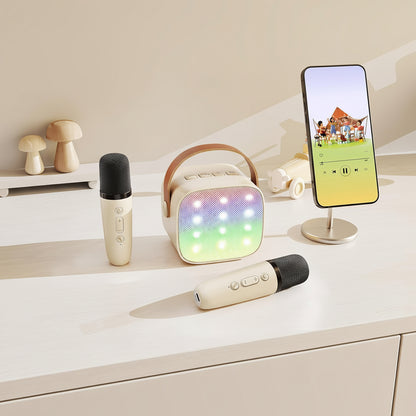 Karaoke Maskine Bluetooth Højtaler Trådløs Mikrofon