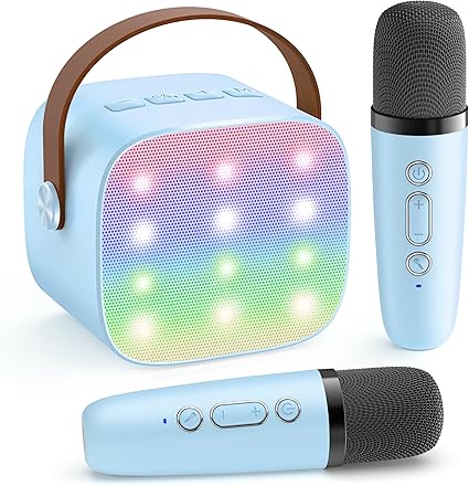 Karaoke Maskine Bluetooth Højtaler Trådløs Mikrofon