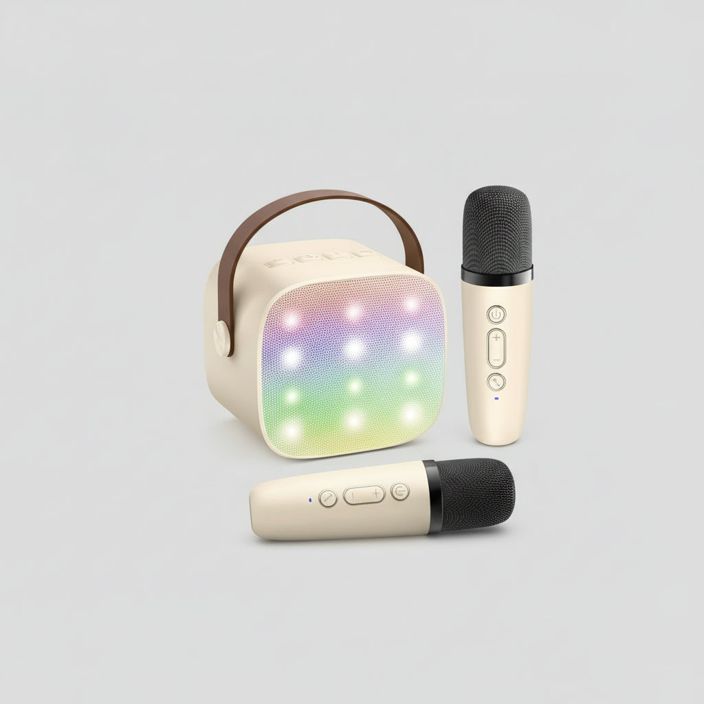 Karaoke Maskine Bluetooth Højtaler Trådløs Mikrofon