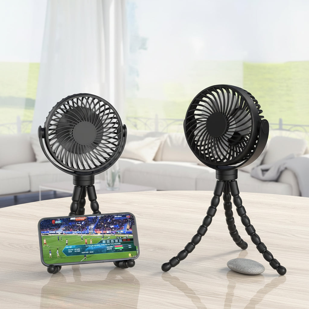 Tragbarer Ventilator Clip Akku Betrieben Kinderwagenventilator