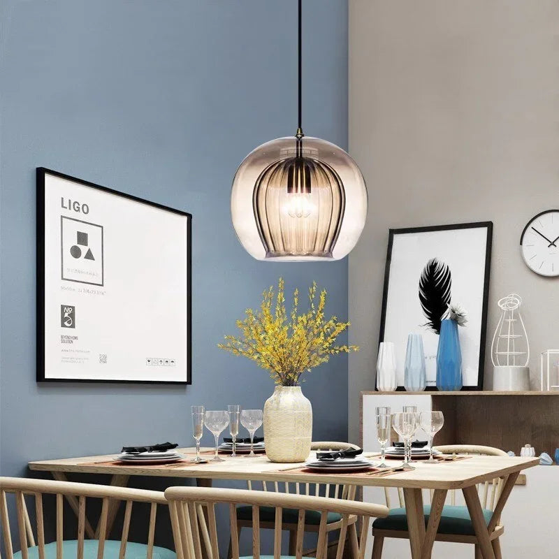 Modern Glass Pendant Light | Elegant Ambient Lighting
