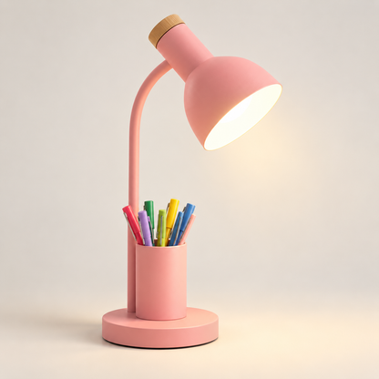 Moderne skrivebordslampe med funktionelt design og justerbar højde