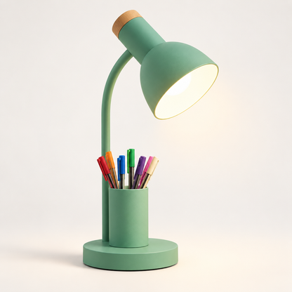 Moderne skrivebordslampe med funktionelt design og justerbar højde