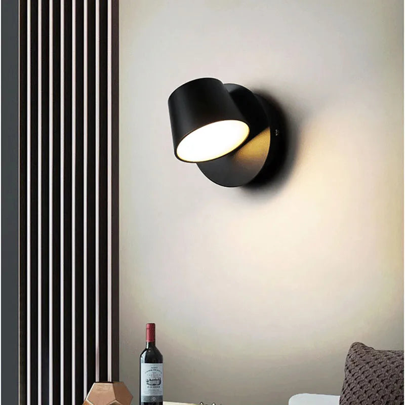Rotatable LED Wall Lamp | Modern Adjustable Lighting