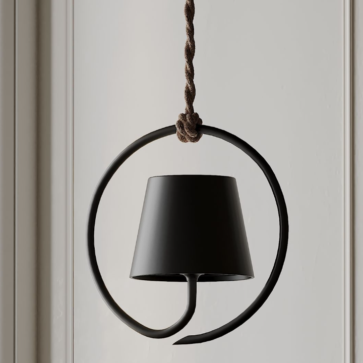 LumiLoop Pendente Ricaricabile | Lampada Sospesa Moderna e Minimalista