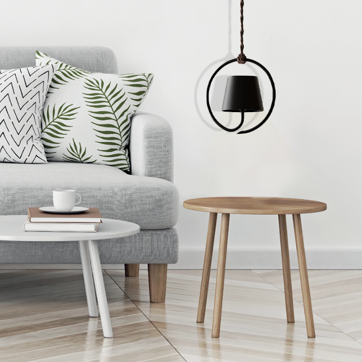 LumiLoop Pendente Ricaricabile | Lampada Sospesa Moderna e Minimalista