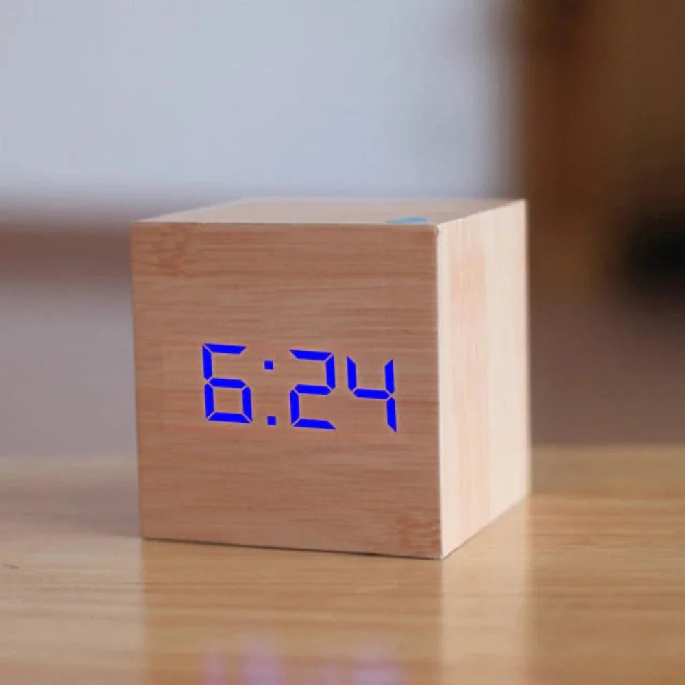 Mini LED Digital Alarm Clock | Compact Modern Design