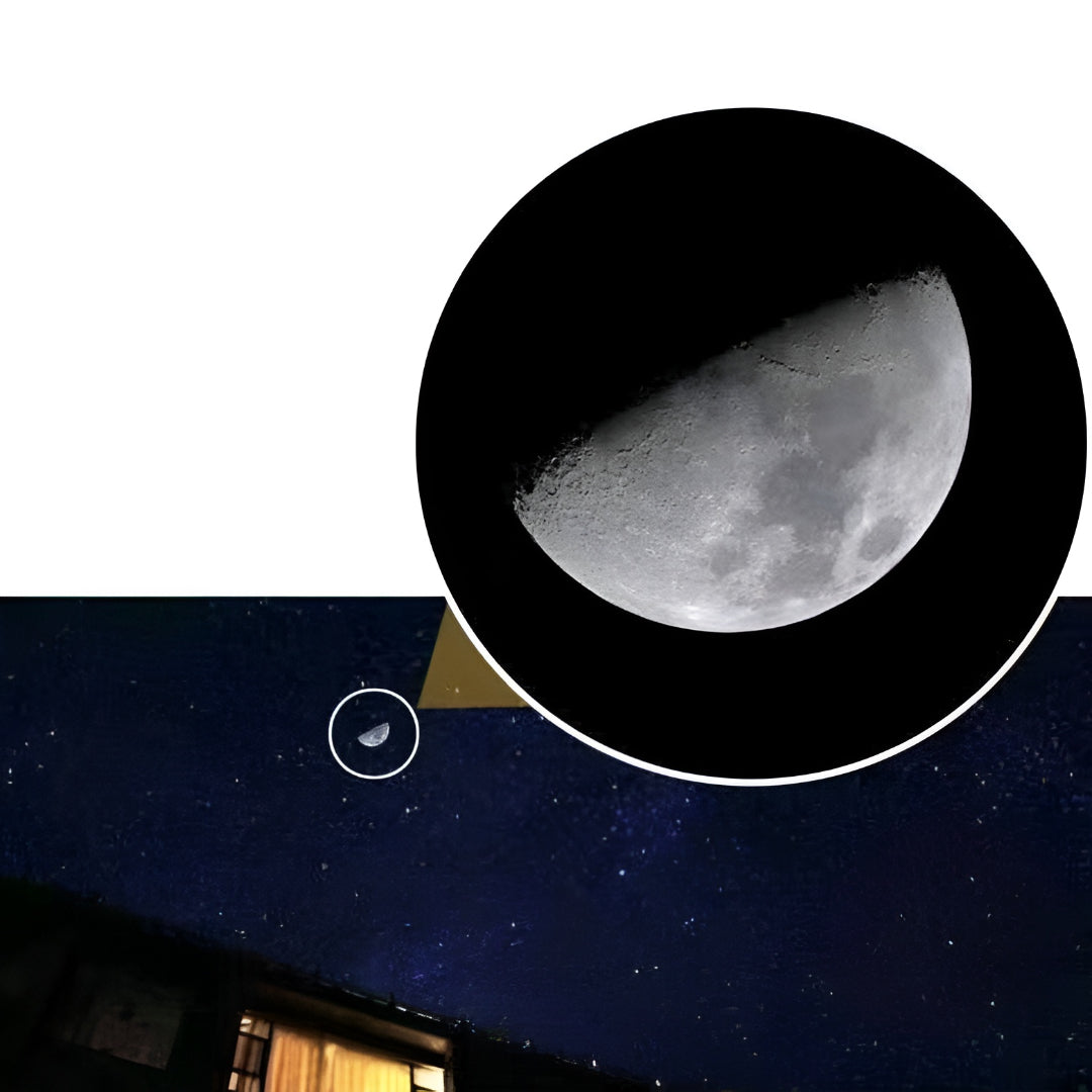 Telescop monocular compact rezistent la apă cu suport pentru telefon