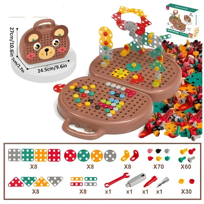 Kids Toy Montessori Building Set STEM Activity Kit