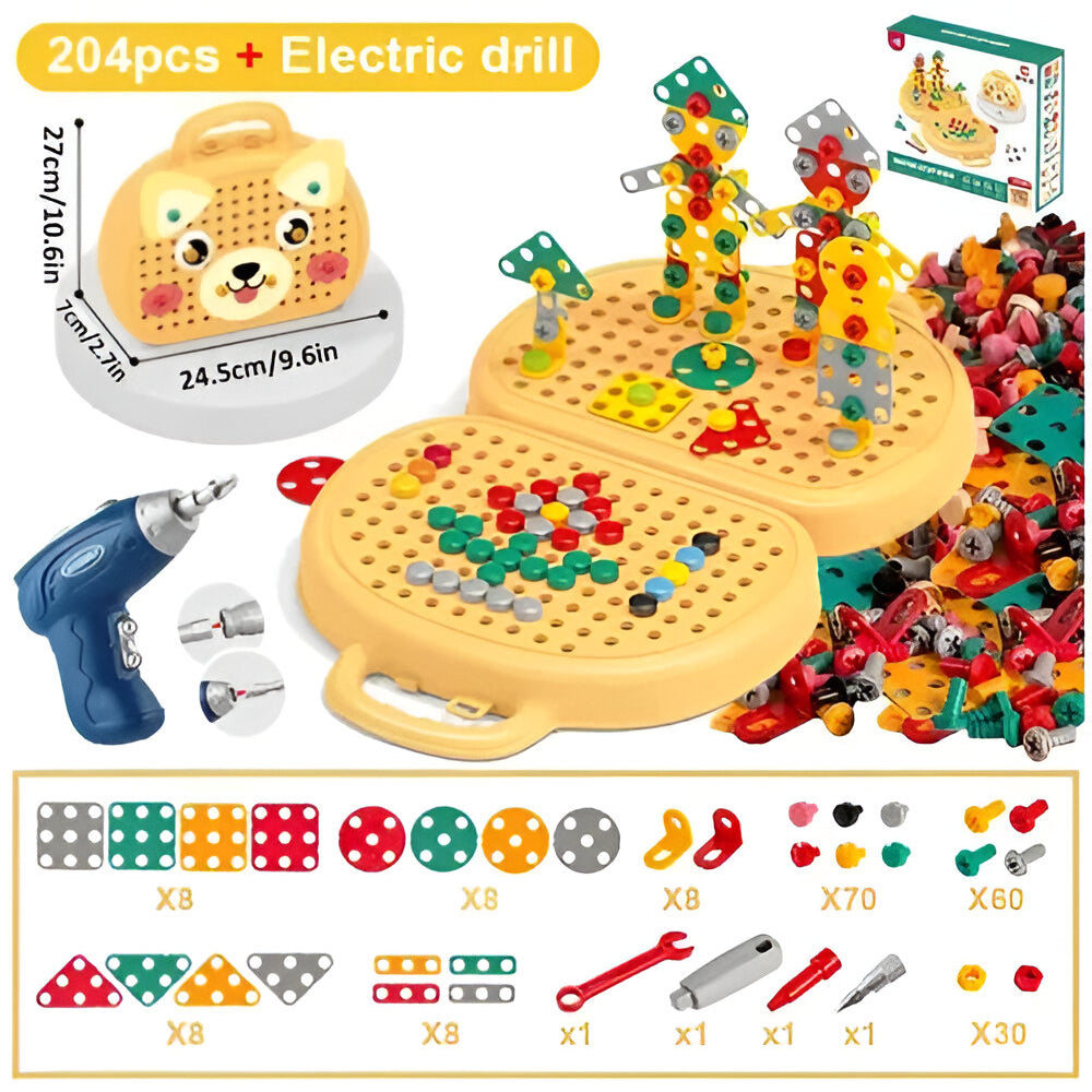 Kids Toy Montessori Building Set STEM Activity Kit