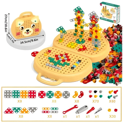 Kids Toy Montessori Building Set STEM Activity Kit