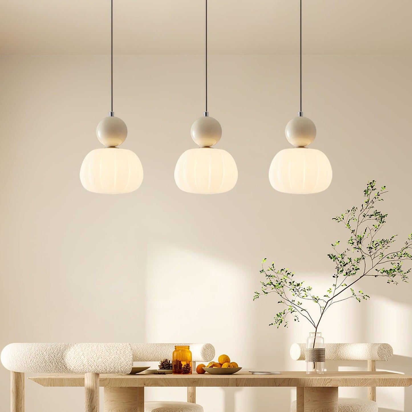 Yedra Pendelleuchte | Organisches rundes Acryl-Design