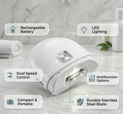Nail Clipper Electric Rechargeable LED Light Trimmer
