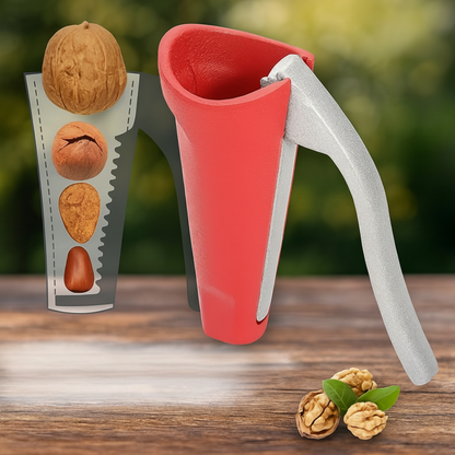 Unealtă manuală din aluminiu pentru desfacerea nucilor, cu levier ușor