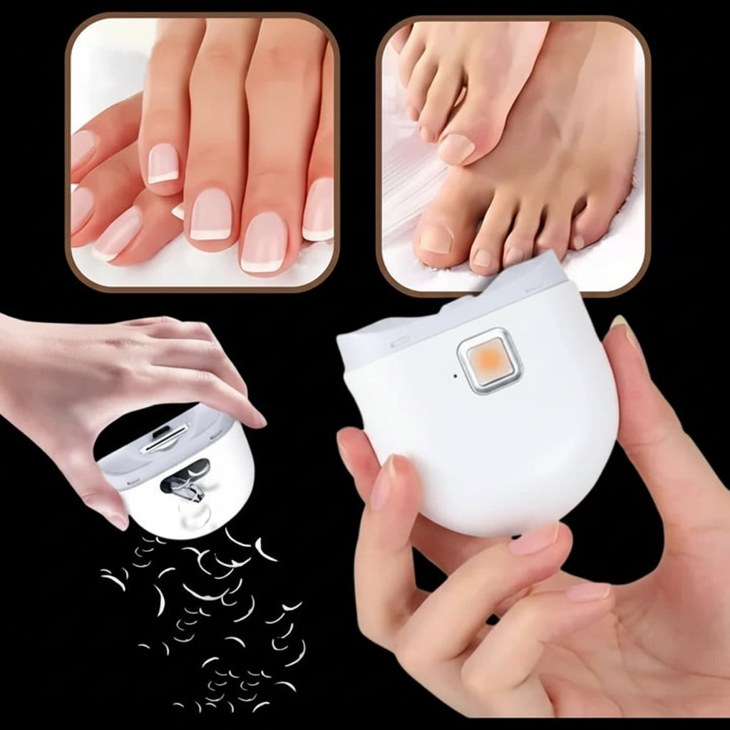 Nail Clipper Electric Rechargeable LED Light Trimmer