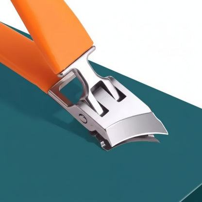 Cortador Unhas Aço Inox Boca Larga Coletor Anti Respingo