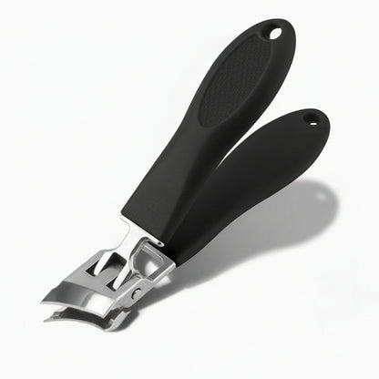 Cortador Unhas Aço Inox Boca Larga Coletor Anti Respingo