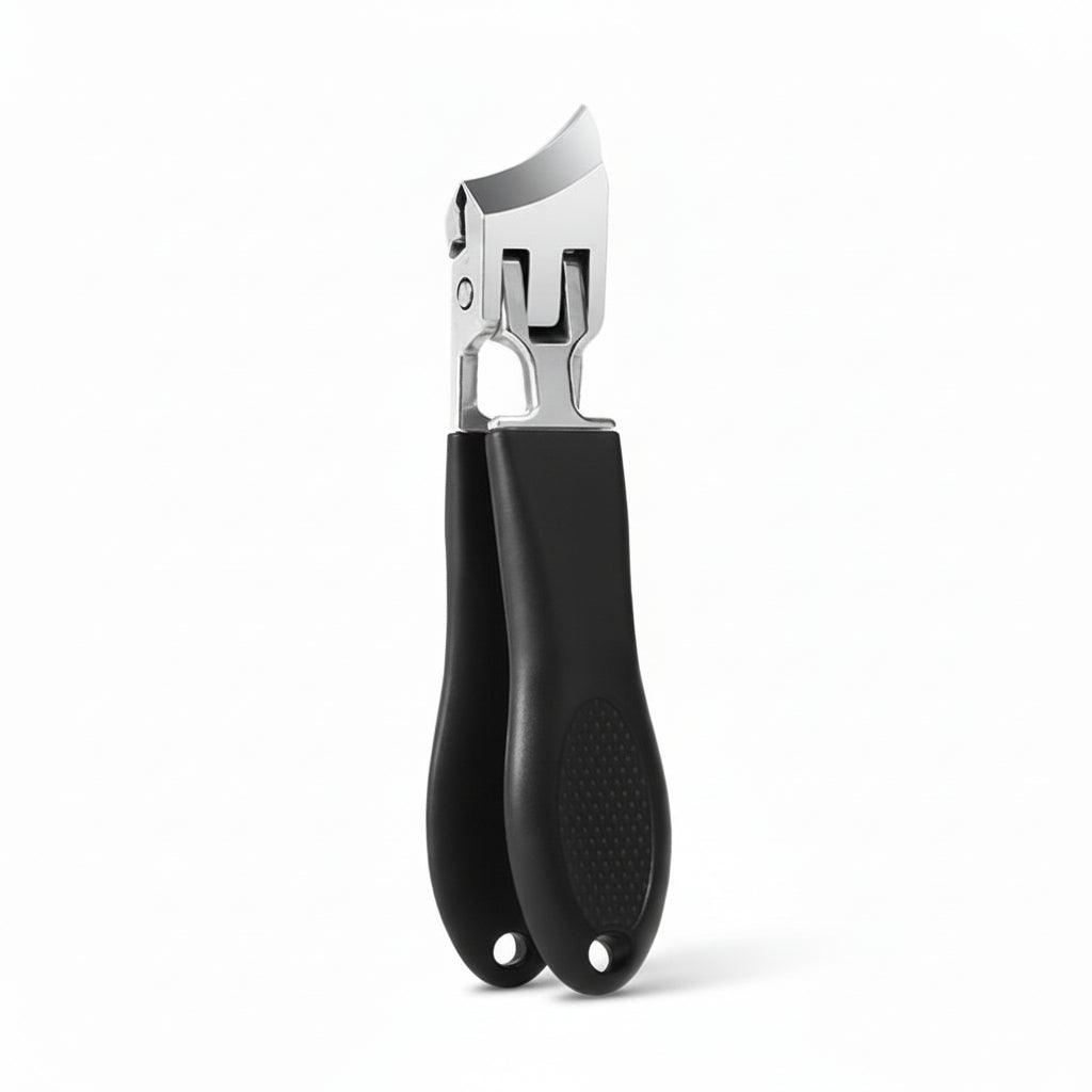 Cortador Unhas Aço Inox Boca Larga Coletor Anti Respingo