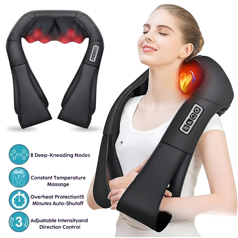 Nackenmassagegerät Shiatsu Elektrisch Für Zuhause und Auto