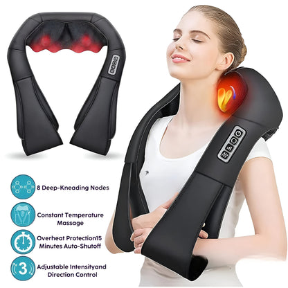 Nackenmassagegerät Shiatsu Elektrisch Für Zuhause und Auto