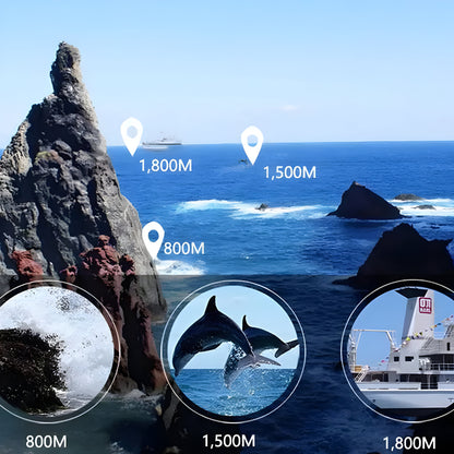 Dispositivo di Visione Notturna Monoculare con Zoom Ottico per Osservazione all'Aperto