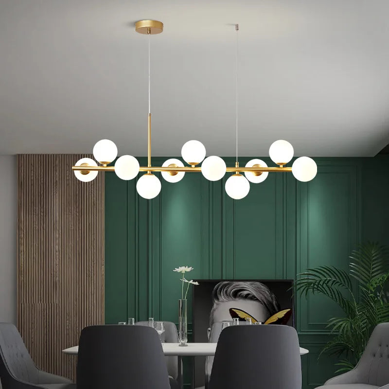 NordicGlow | Elegant Glass Pendant Light | Kitchen Pendant Lighting & Black Options