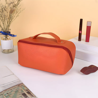 Borsa per trucchi Organizzatore da viaggio Custodia cosmetica in pelle sintetica Grande capacità