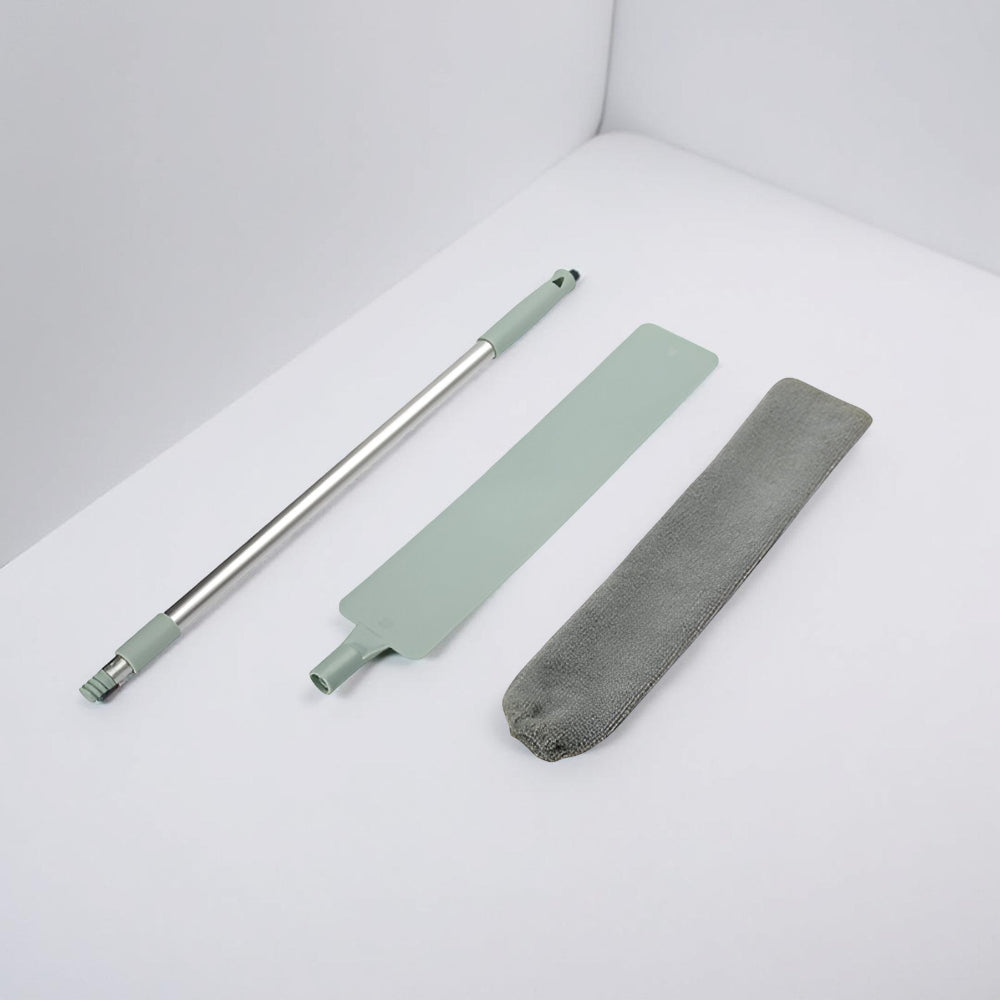 Mopa Retrátil Ferramenta de Limpeza de Fendas Escova de Microfibra Design Plano