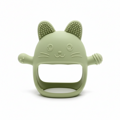 Baby Teething Mitten Silicone Chew Glove Soothing Sore Gums