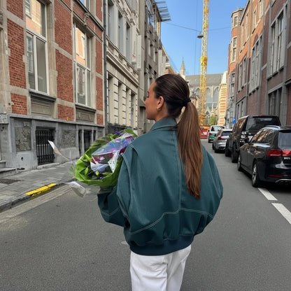 Chaqueta extragrande para mujer ropa exterior informal estilo diario