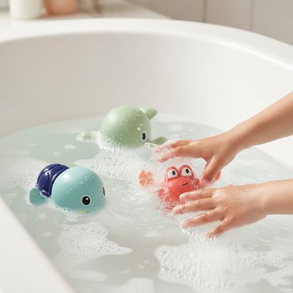 Bath Toys Wind Up Swimming Sea Animal Set