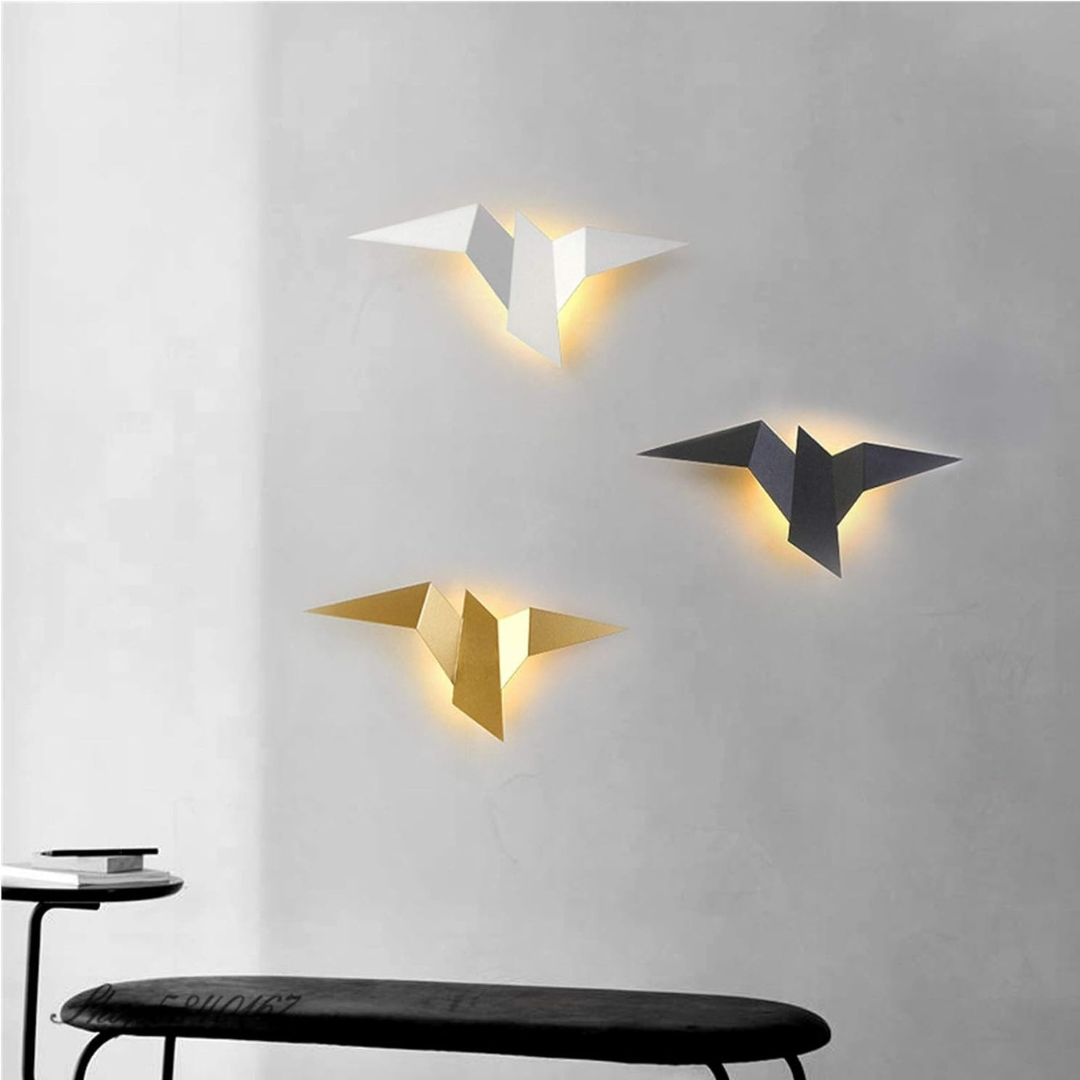 Candeeiro de Parede Origami | Arandela LED Moderna e Única para Interior