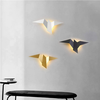 Candeeiro de Parede Origami | Arandela LED Moderna e Única para Interior