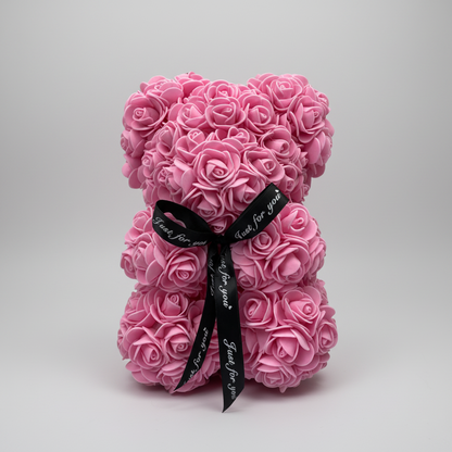Rose Bear Mothers Day Gift Artificial Flower Teddy Decoration