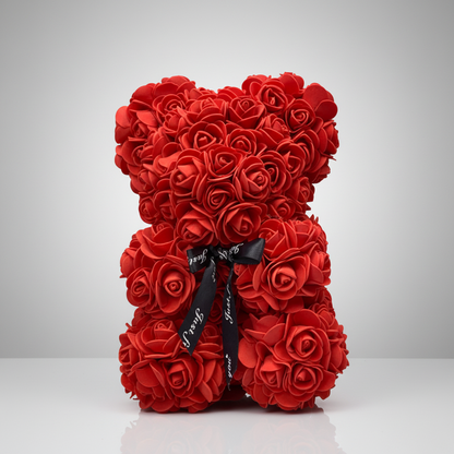 Rose Bear Mothers Day Gift Artificial Flower Teddy Decoration