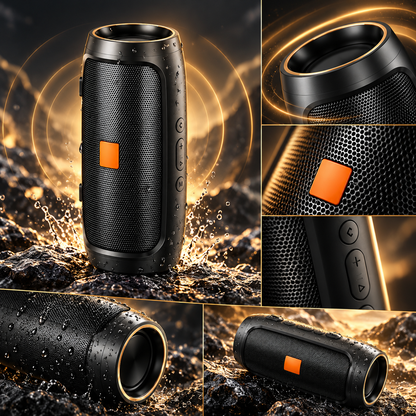 Altoparlante Bluetooth da esterno, antiurto, portatile e compatto